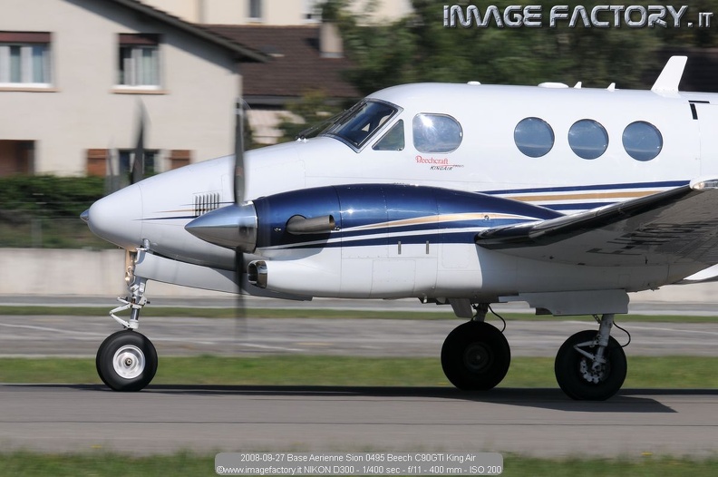 2008-09-27 Base Aerienne Sion 0495 Beech C90GTi King Air .jpg